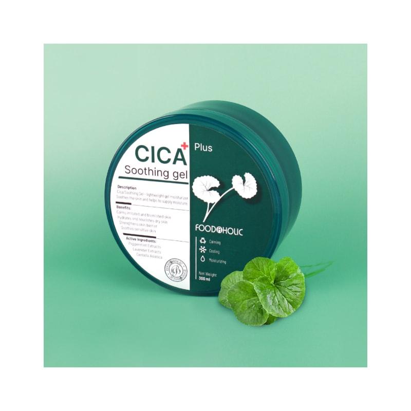 (1+1) Foodaholic Cica Soothing Gel 300ml / Cooling, Soothing Soothing Gel Cream Containing Centella Asiatica Extract