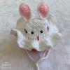 Cappello intrecciato a mano per animali domestici, simpatico cartone animato gatto cane, abbigliamento cappello decorazione, copricapo per animali domestici