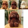 Adorable Teddy Dog Plush Toy Cute Sitting Puppy Doll For Girls Soft And Cuddly