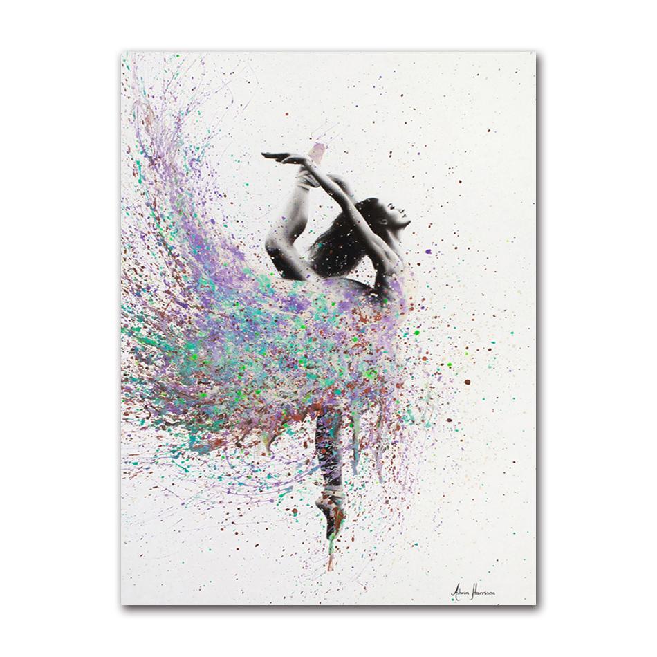 Modular Pictures Ballet Posters and Prints Dance Girl Canvas Painting Home Wall Decor HD Printed Elegant Dancing Ballerina