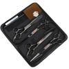 6.0/7 Inch, Color 4 Packs, Pet Beauty Scissors, Straight Scissors, Set Steel Comb Cross-Border