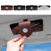 1pcs New Car Sun Visor Glasses Clip Sunglasses Protect Case Center Cover For VW Jetta Golf Beetle CC EOS GTI R32 MK4 Polo Passat Ze8
