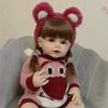 Reborn Dolls 21inch Full Soft Silicone Body Reborn Baby Girl Doll Waterable Toy Lovely Babies Doll Toys Gift For Children