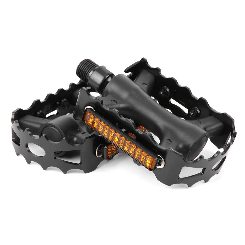 2pcs Bicycle Flat Made of Aluminum Hollow For Mountain Road Replacement Durable Pedals, Pedals, Alloy, Lightweight, Design, Double-sided Pedal,