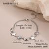 GEMCHIC Women's Stainless Steel Star Moon Sun Bracelet Fashion Luxury Jewelry for Women Hypoallergenic Titanium Steel