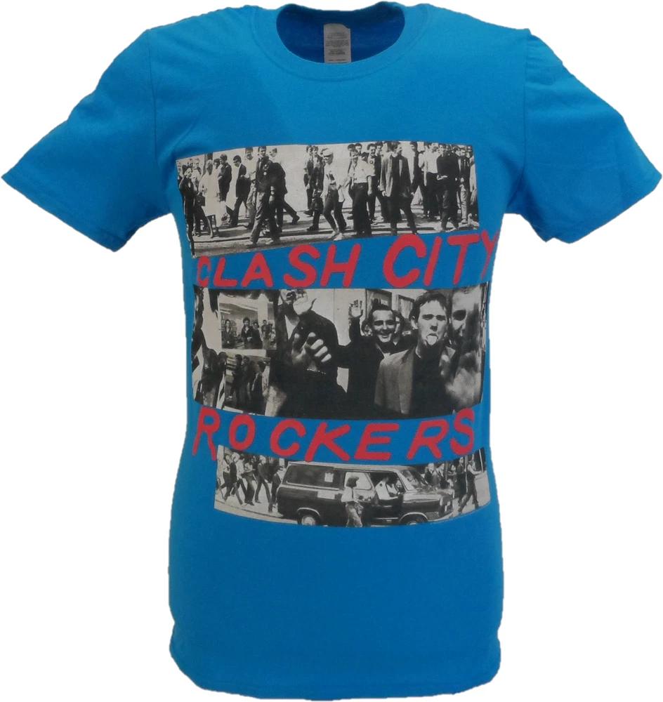 Unisexs Blue Official The Clash Clash City Rockers T Shirt S