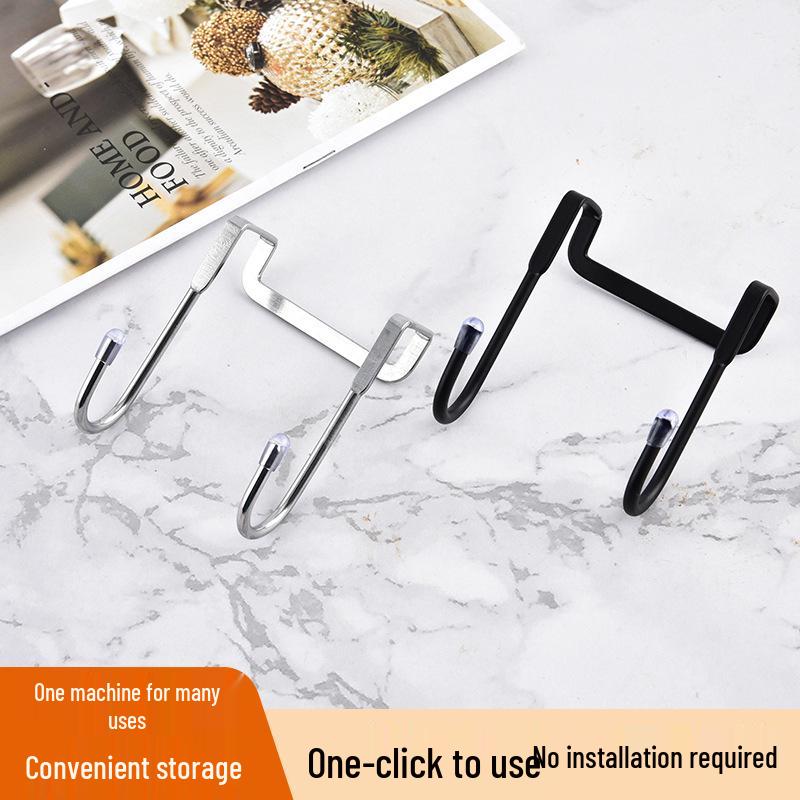 Stainless Steel S-Shaped Double Hook for Bedside, Bathroom, Kitchen, and Dormitory