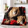 1PC Lion Printed Blanket, All Season Lightweight Home Office Outdoor Nap Multifunctional Blanket