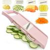Affettatrice a Mandolina 5 in 1 per Cucina Affettatrice per Verdure Multilama Patatine Fritte, Affettatrice per Verdure, Tagliaverdure, Grattugia Julienne
