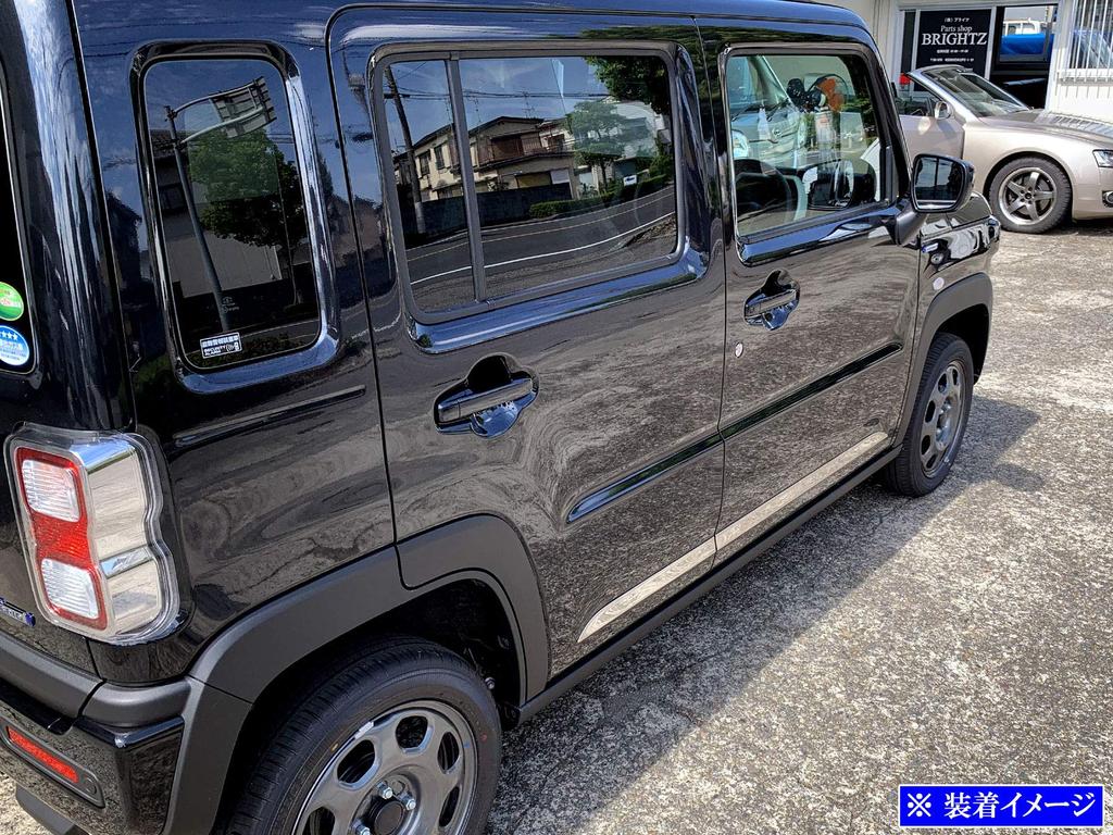 BRIGHTZ Finish Stainless Steel Side Door Moulds for Toyota Flair Crossover Fits and 50 Models Ultra-Mirror (4-Piece Set) MS92S/MS52S (SID-MOL-123) -