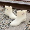 Fashion Rain Shoes Women's New Adult Outer Wear Rain Boots Work Non-slip Kitchen Rubber Shoes Medium Tube Water Shoes