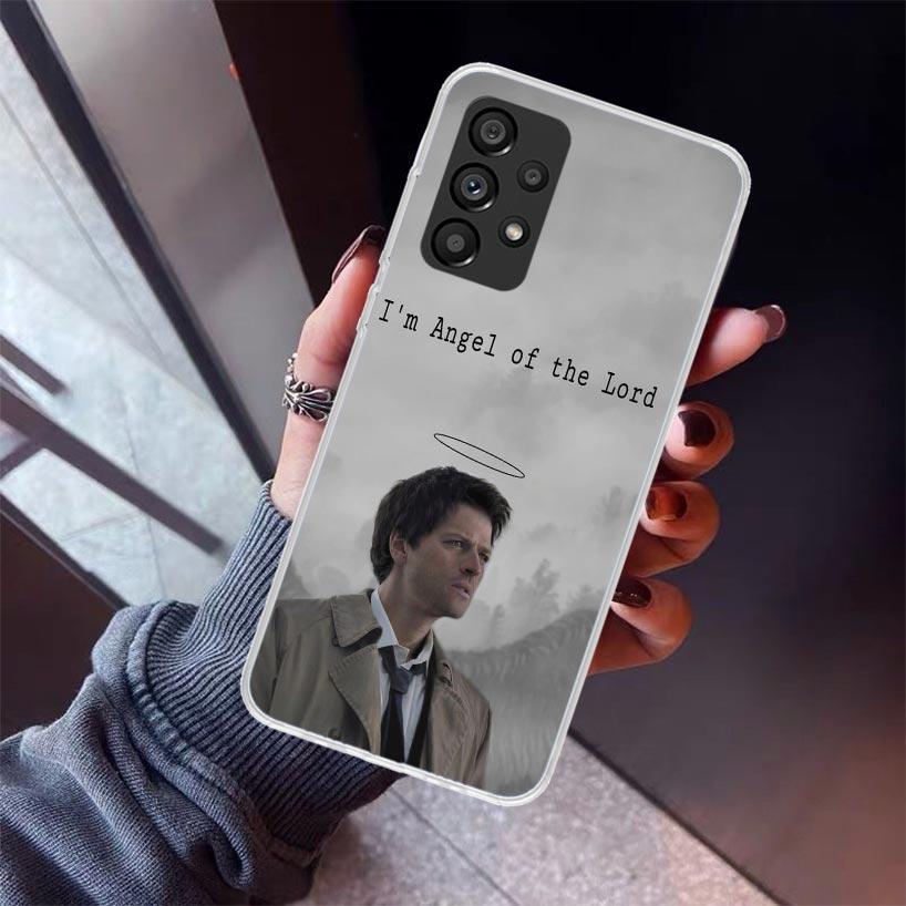 

Angel Castiel Supernatural Phone Case For Samsung Galaxy A52 A51 A50S A32 A22 A12 A02S A72 A71 A31 A70 A30S Note 20 Ultra 10 Plu Samsung A30S