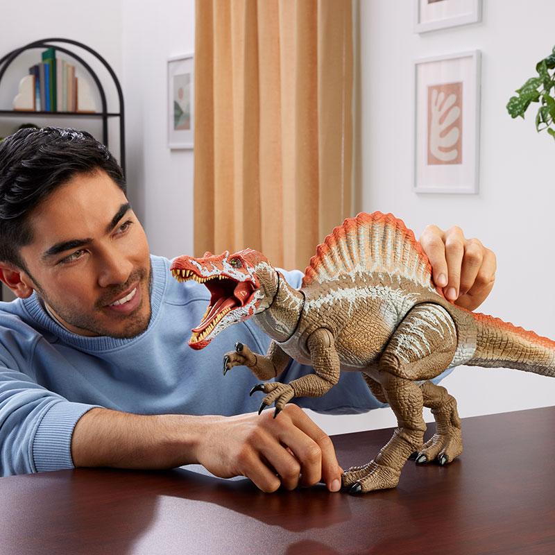 Jurassic World - Die wunderbare Welt der Wunder: Rebirth 4 Spinosaurus Actionfigur Modell Simulierte Dinosaurier Modell Spielzeug Kindergeburtstagsgeschenk