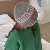 Woolen Knitted Pullover Hat Coldproof Beanies Cap Ethnic Style Jacquard Woolen Hat  Girls