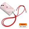 6mm Wearable Phone Lanyard: Crossbody Neck Strap with Clip, Sticker Pad, and Braided Hanging Rope.