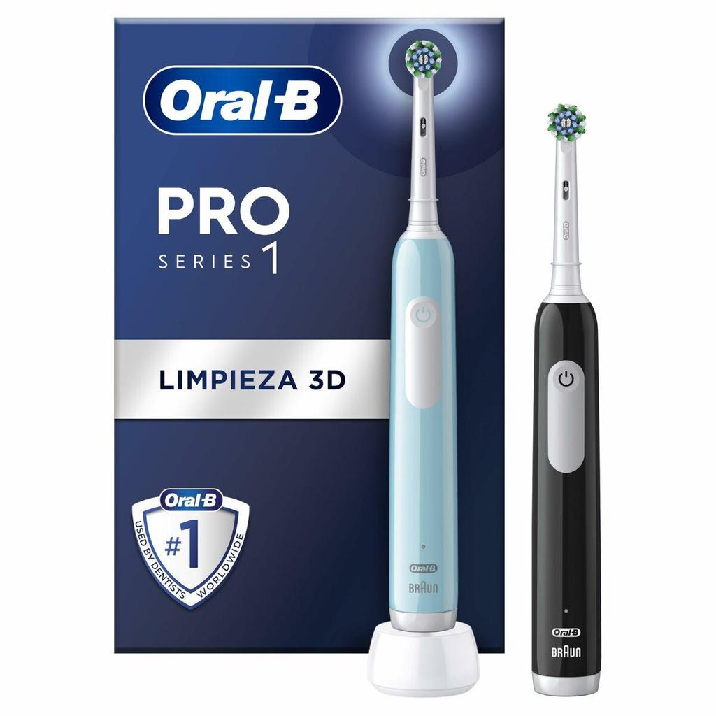 Oral-B Pro 1 Duo Electric Toothbrush 3 Modes Blue and Black