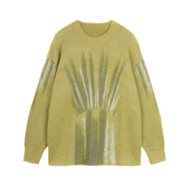 JNBY Women's 2023 Winter Loose Fit Round Neck Knit Sweater