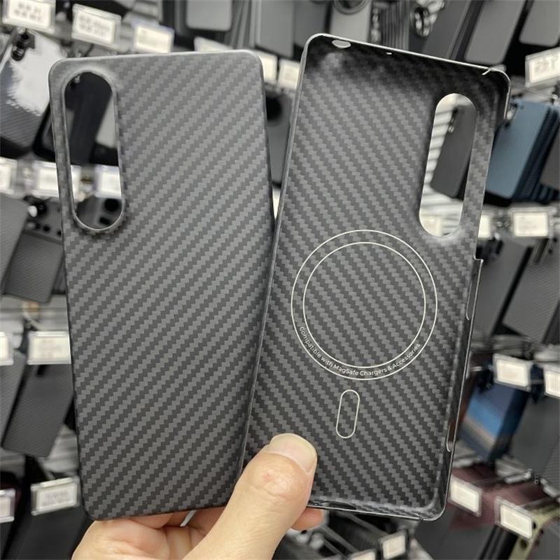 For Sony Xperia 1 VII Case Aramid Carbon Fiber For MagSafe Magnetic Case Thin Carbon Cover Shell