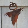 Halloween Kürbisform Gartenkunst Metallfigur