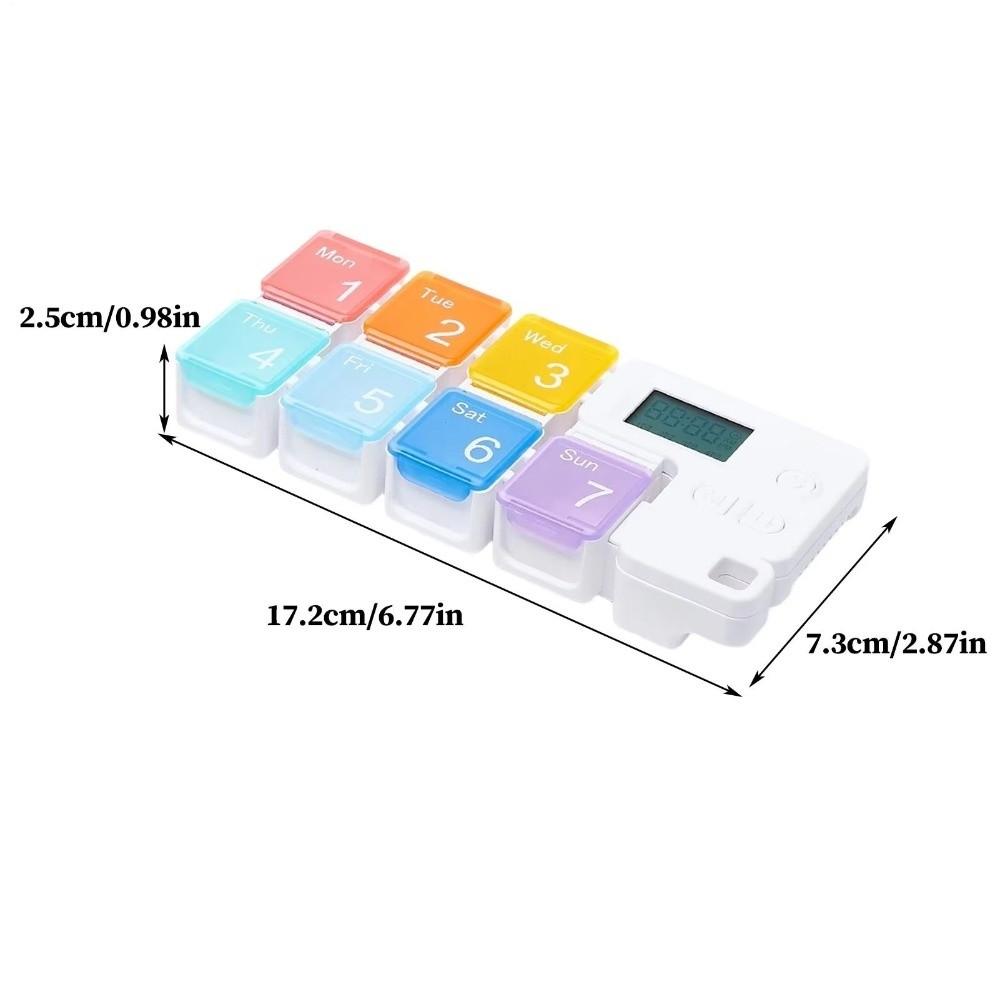 Smart Reminder Weekly Pill Organizer Alarm Timer Pill Dispenser Electronic Pill Organizer Electronic Timing Smart Pill Organizer