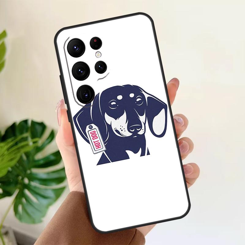 Dachshund Dog Soft Case For Samsung Galaxy S24 Ultra S21 S22 S23 S25 Plus S20 FE S9 S10 S23 FE Phone Cover