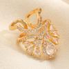 Nail Ring 3D Butterfly Flower Wing Design Detachable Nail Cap Ring Set Sparkling