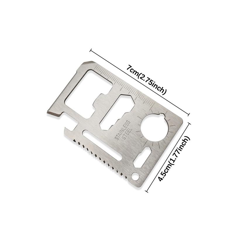 11 In 1 Portable Outdoor Camping Survival Multi-Tool Tourism Equipment Mini Card