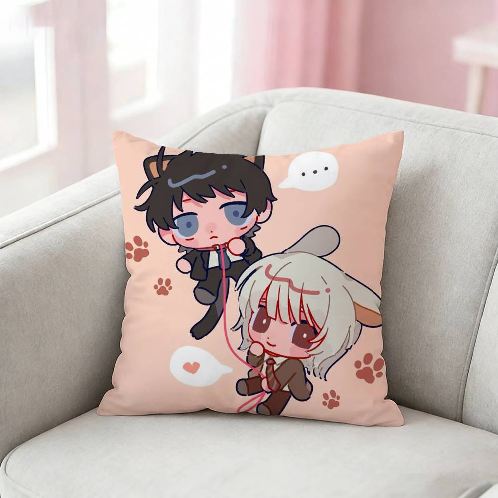 Anime SSaihate Station Pillow Case Pattern Printed Pillowcase For Living Room Sofa Cushion Cover