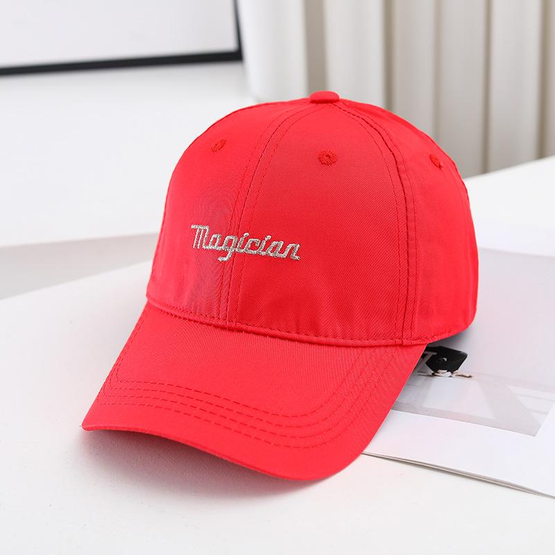 Spring And Summer Japan And Korea Letter Embroidery Hat Women S Casual Fashion Men S And Women S Versatile Soft Top Cap Baseball Cap красный