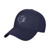 Fashion Seele White Logo Curved Brim Baseball Cap Everyday Outings Polo Cap