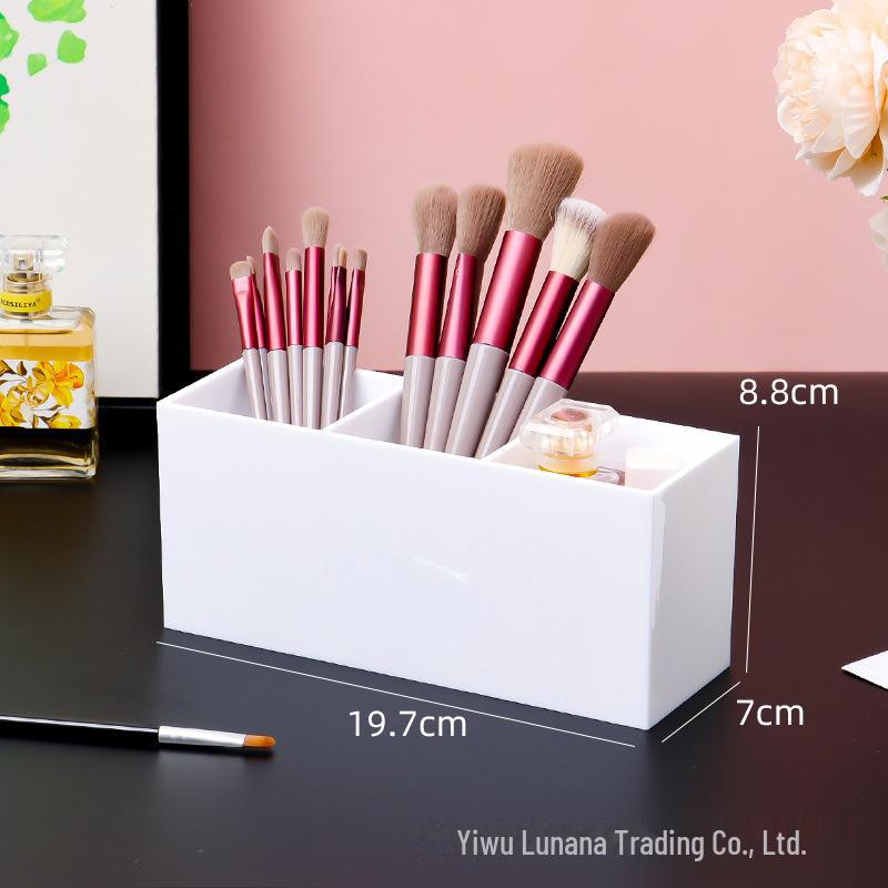 Transparente staubdichte Aufbewahrungsbox für Make-up-Pinsel & Augenbrauenstifte