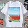 Korean Style Simple Watermelon Sugar Choi Hyun Wook Hip Hop Kpop Raper Twinkling Shiny Short Sleeve Kid T-shirts Unisex