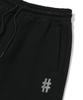 BEENTRILL Essential Hashtag Logo Fleece-Lined Sweatpants (Black)