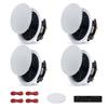 VEVOR Bluetooth Ceiling Speakers, 165.1 Mm, In Ceiling & In-Wall Speaker System with Amplifier, 2-Way, for Damp Humid Placement, Home Theater