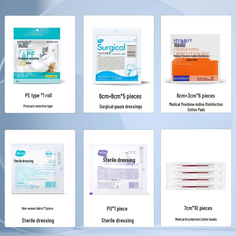 Haisihainuo Portable First Aid Kit for Home, Outdoor, Vehicle, Travel, and Mountaineering Emergencies 25-Piece Set