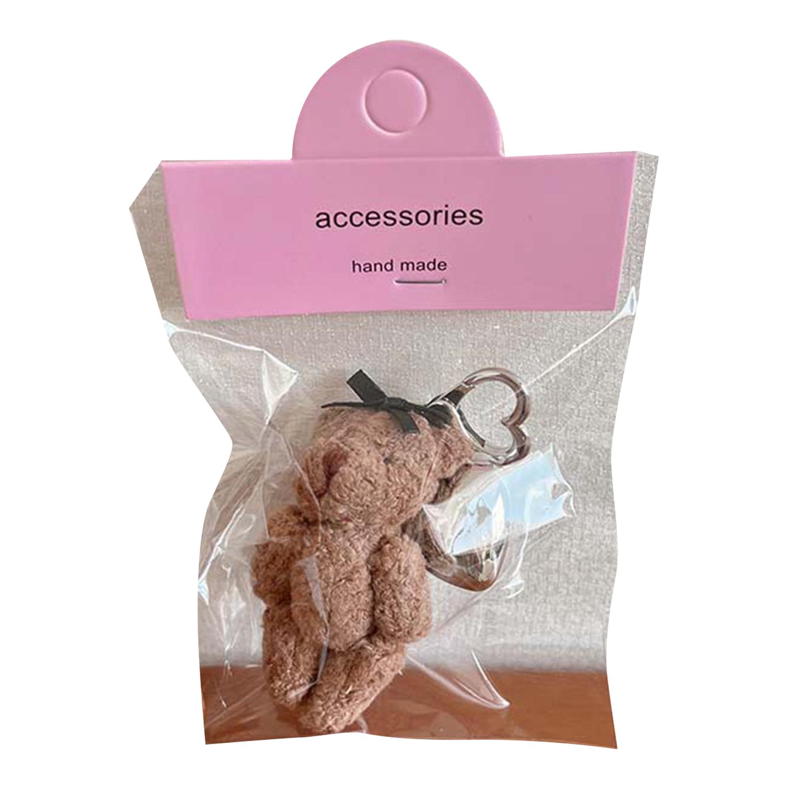 

Нежный плюшевый брелок-мишка, подвеска для телефона, уникальный брелок, подвеска-аксессуар для сумки, кошелька, рюкзака, для ключей от машины A