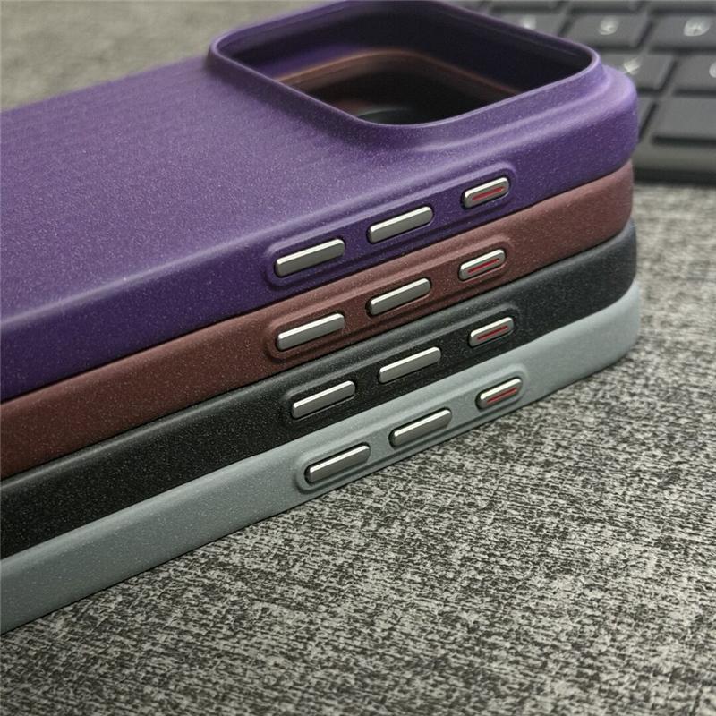 High End Matte Luggage Striped Magnetic Hard Case for IPhone 17 Pro Max 16 15 14 for Magsafe Wireless Charge Shockproof Cover