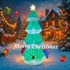 7.8FT LED Inflatable Yard Decoration LED Tree with Gifts Xmas Home Decor Outdoor Indoor Ornaments Supplies Toy Christmas Holiday