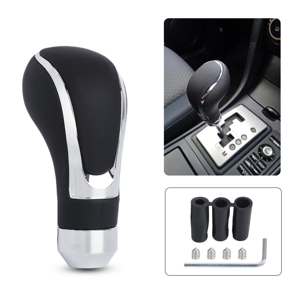 Automobile Leather Black Gear Shift Knob Universal M8 M10 M12 For Automatic Manual Transmission Car Shift Lever Gear Stick Shift