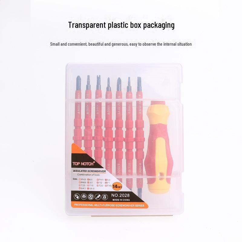 "9-in-1 Insulated Electrician's Screwdriver Set for Multi-Purpose Repairs"