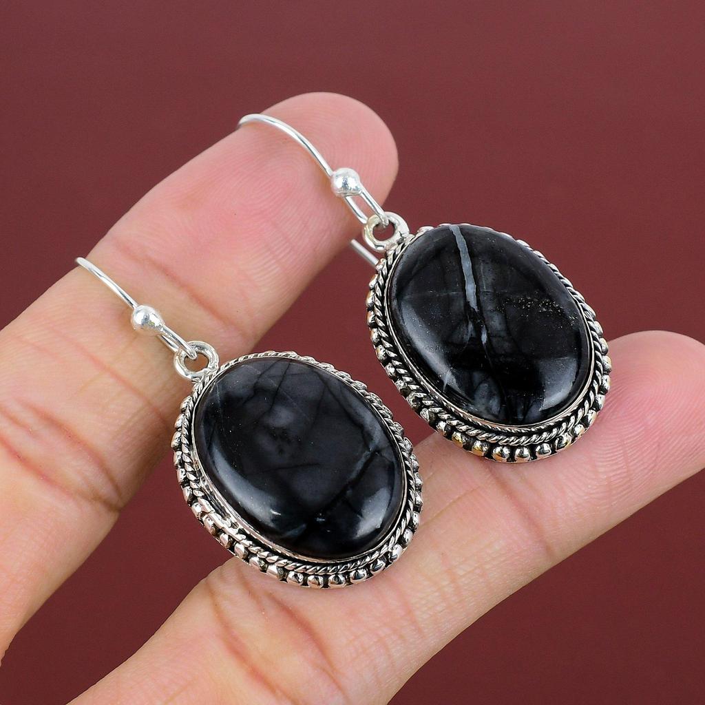 Picasso Jasper Earring Gemstone Earring 925 Sterling Silver Earring Brand New Vintage Jewelry Antique Earring Handmade Jewelry Gifts For Her
