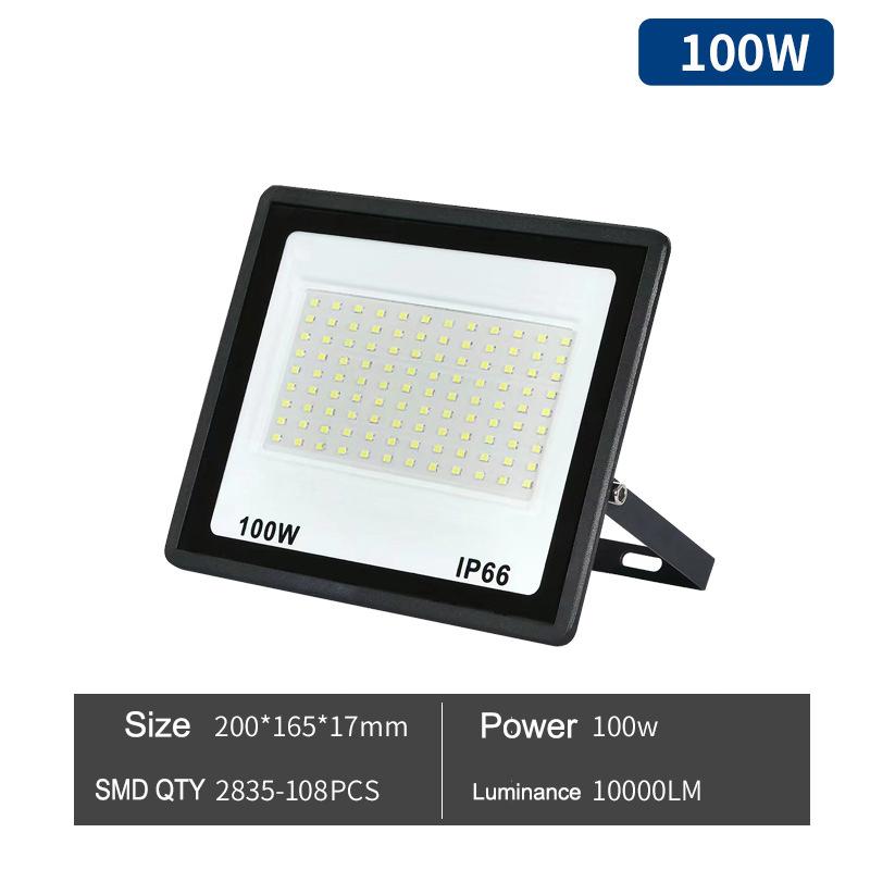 300W LED Floodlight 200W 100W Outdoor Spotlight Tempered Glass Flood Lights IP66 Waterproof LED Projector 150W Wall Light 220V