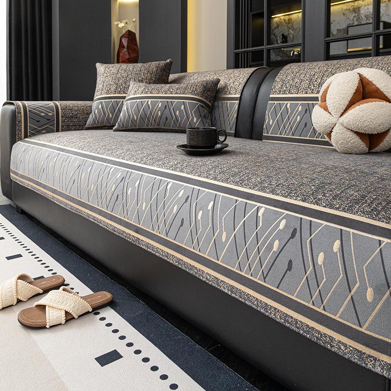 

Новый Роскошный Высококлассный Диванный Чехол Универсальный для Четырех Сезонов Комбинированный Чехол для Сиденья Дивана Тканевая Накидка на Спинку 90*90cm