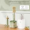 Silicone Baby Bottle & Nipple Cleaning Brush Set - Portable, Multifunctional, Straight Handle