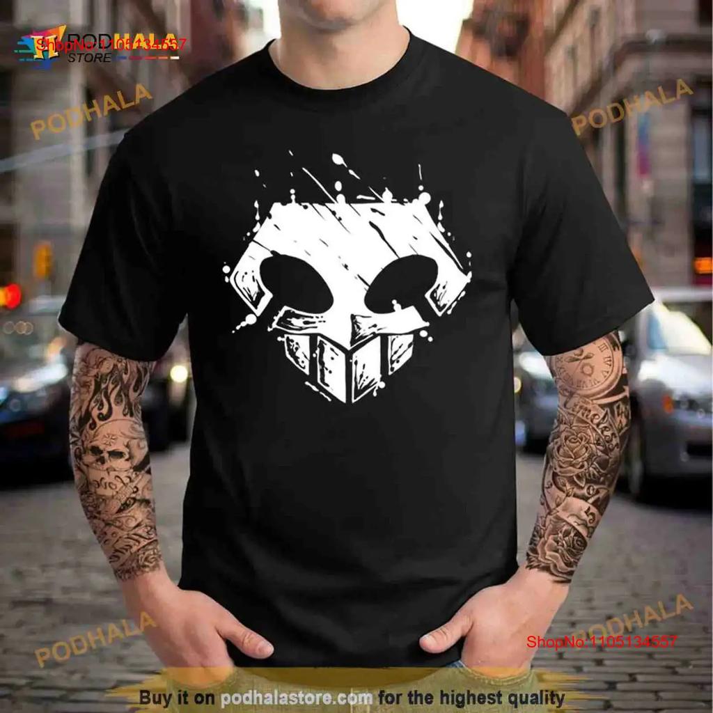 Shinigami Sign White Skull Bleach Anime T Shirt Vintage Washed Streetwear Designer Clothes Fashion Top For Everyday Wear