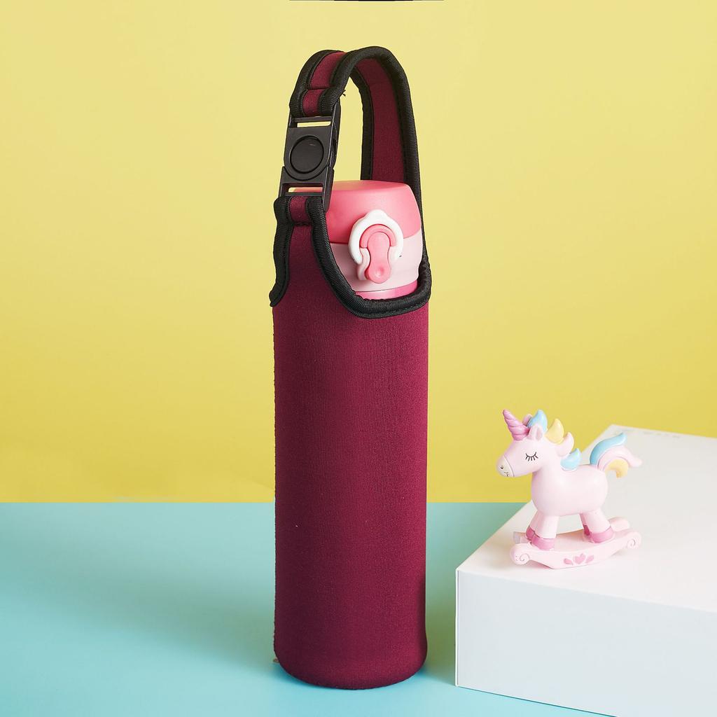 450ml-600ml Tragbare Neopren Vakuumbecher Hülle Wasserflaschenbezug Isolierhülle Tasche Glasflaschenetui Beutel Sport Camping Ac