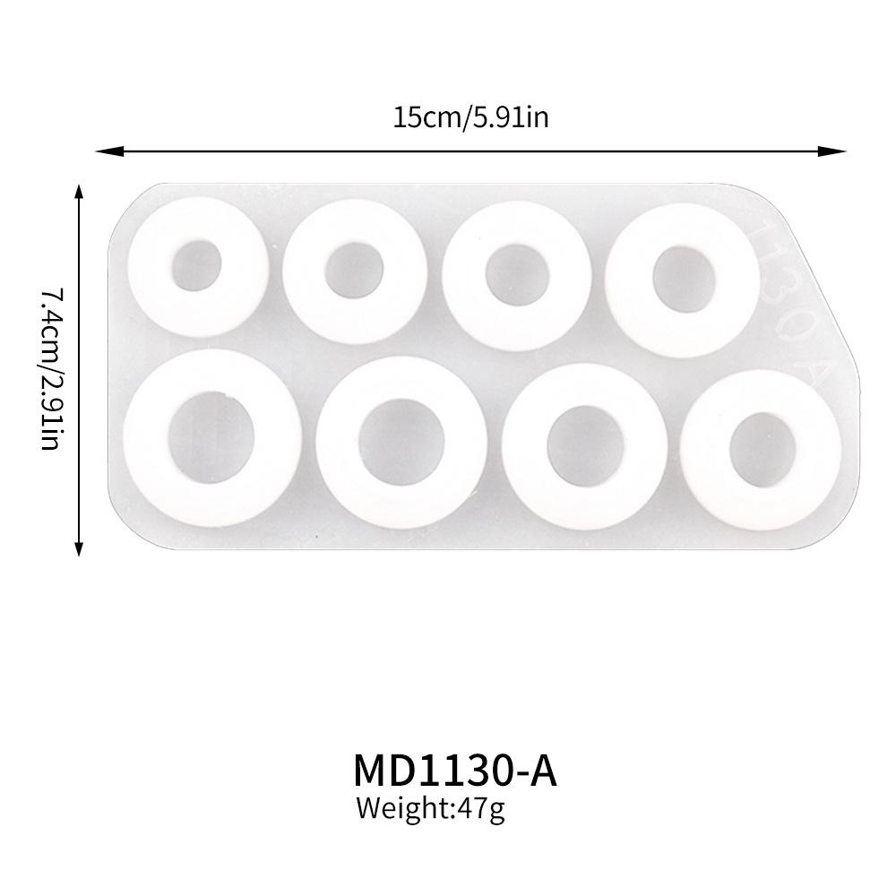 Mixed Size Rings Epoxy Resin Molds UV Silicone Casting Crafts Mould Rings Pendants For DIY Jewelry Making Findings Supplies