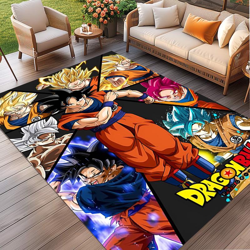 Dragon Ball Print Rug, Washable Floor Carpet, For Entryway Dorm Laundry Room Office Study, Home Decor Birthday Christmas Gift
