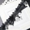 Sexy Schwarzer Spitzen-Schleifen-Knoten-Choker-Halskette Modisches Kragen-Halsketten-Schmuckstück