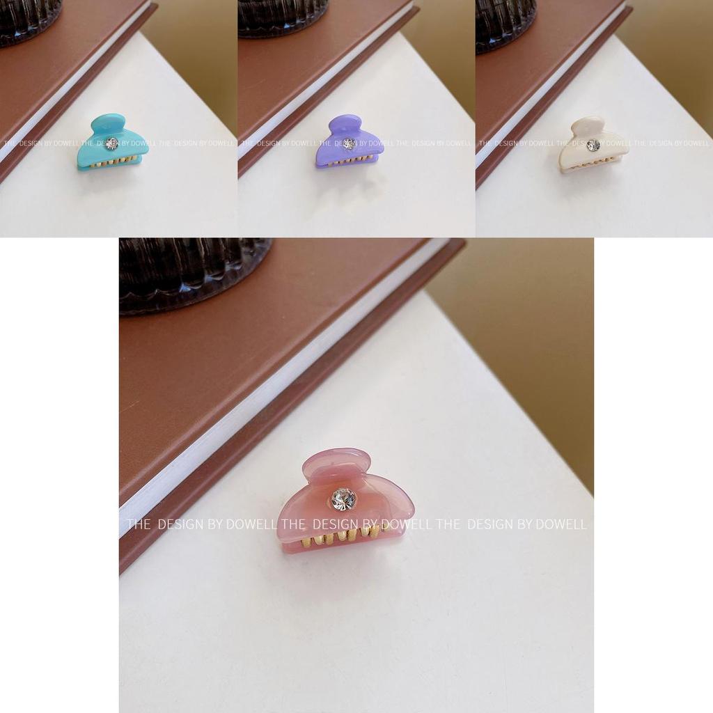 Attractive Rhinestonestudded Acetate Hair Claw Clip For Womens Look Casual